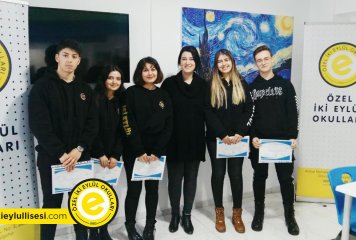 XVI. Uluslararası Bilim Bilgi Temelleri Bilgi Yarışması'nda 11. sınıf Öğrencilerimiz 1. Etabı Geçerek Sertifikalarını Aldılar.